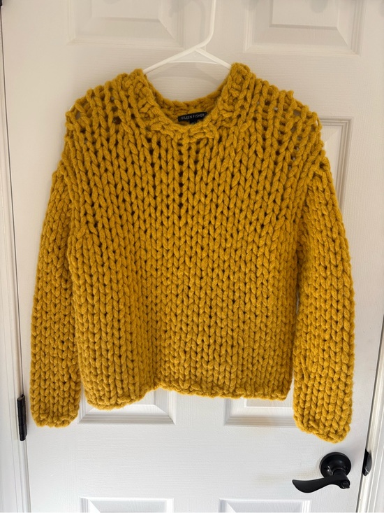 Eileen Fisher Sweaters - Eileen Fisher Chunky Knit Sweater in Mustard - Size XXS/XS